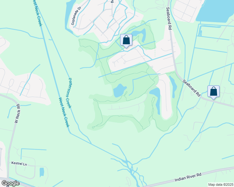 map of restaurants, bars, coffee shops, grocery stores, and more near 3045 Heron Ridge Drive in Virginia Beach