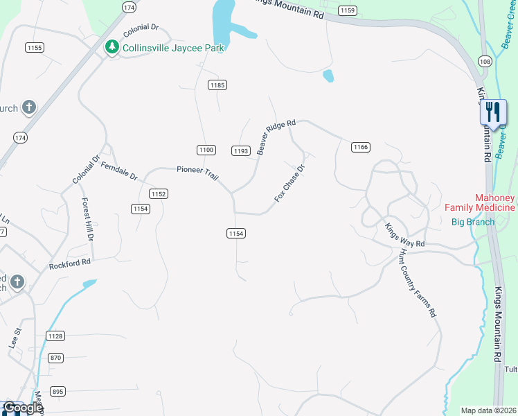 map of restaurants, bars, coffee shops, grocery stores, and more near 89 Fox Chase Drive in Collinsville