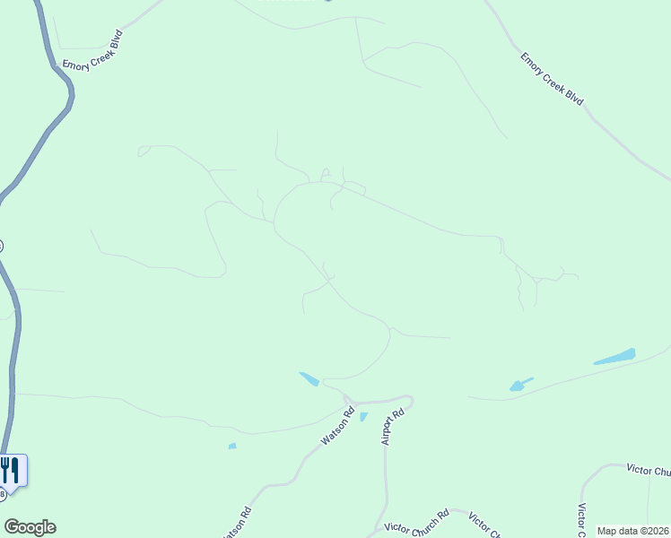 map of restaurants, bars, coffee shops, grocery stores, and more near 850 Airport Road in Branson