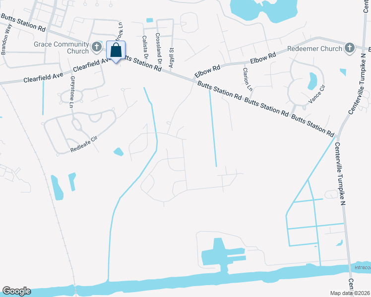 map of restaurants, bars, coffee shops, grocery stores, and more near 527 Elisha Sanders Lane in Chesapeake