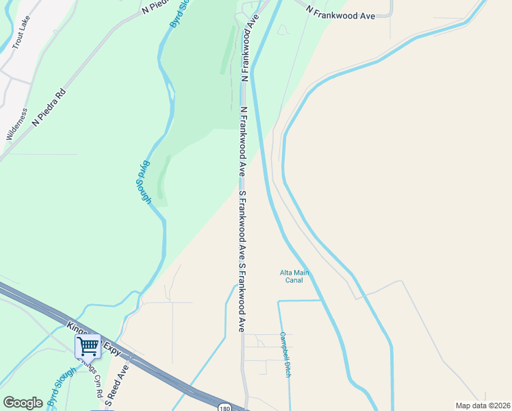 map of restaurants, bars, coffee shops, grocery stores, and more near 188 South Frankwood Avenue in Sanger