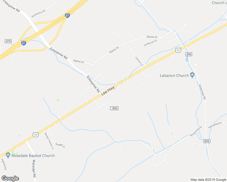 map of restaurants, bars, coffee shops, grocery stores, and more near 27300 Lee Highway in Abingdon