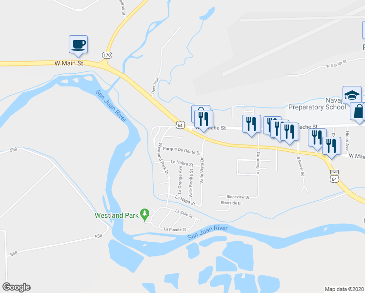 map of restaurants, bars, coffee shops, grocery stores, and more near 2720 Parque De Oeste Drive in Farmington