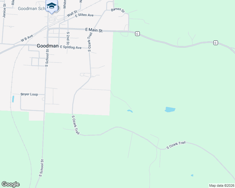 map of restaurants, bars, coffee shops, grocery stores, and more near in Goodman