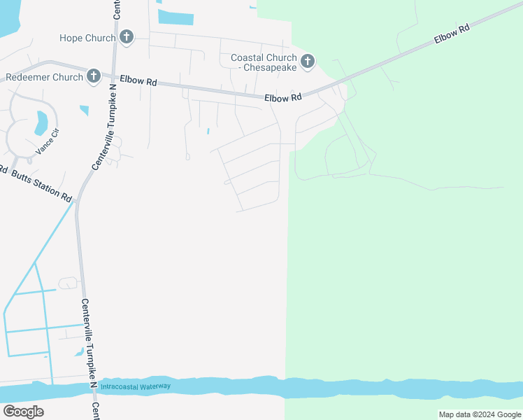 map of restaurants, bars, coffee shops, grocery stores, and more near 429 Graphite Trail in Chesapeake
