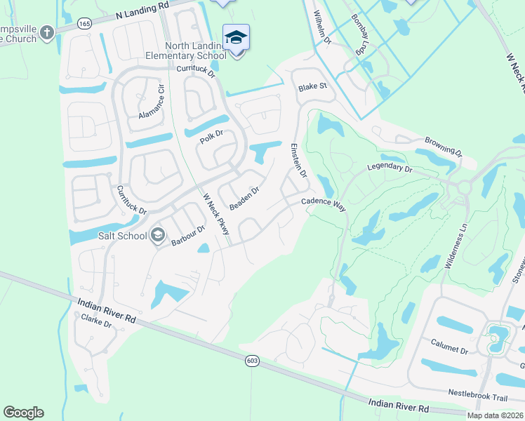 map of restaurants, bars, coffee shops, grocery stores, and more near 2956 Beaden Drive in Virginia Beach