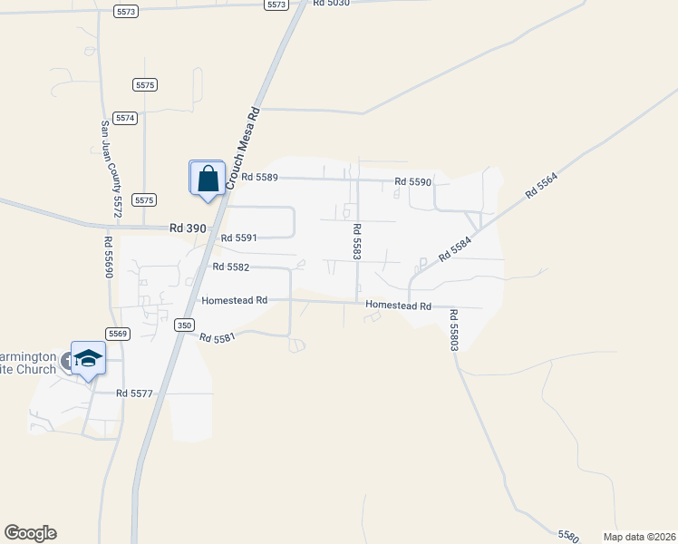 map of restaurants, bars, coffee shops, grocery stores, and more near 35-99 Road 5585 in Farmington