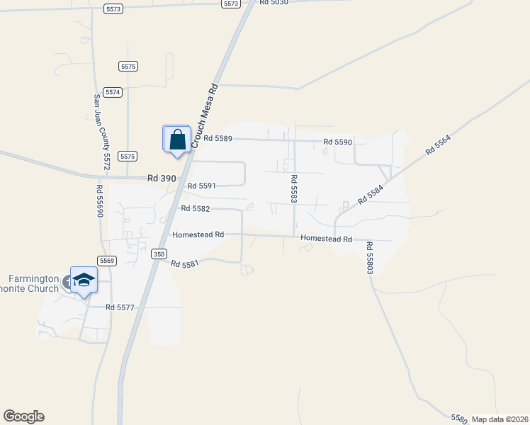 map of restaurants, bars, coffee shops, grocery stores, and more near 35-99 Road 5585 in Farmington