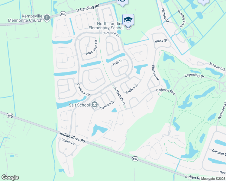 map of restaurants, bars, coffee shops, grocery stores, and more near 3233 Barbour Drive in Virginia Beach