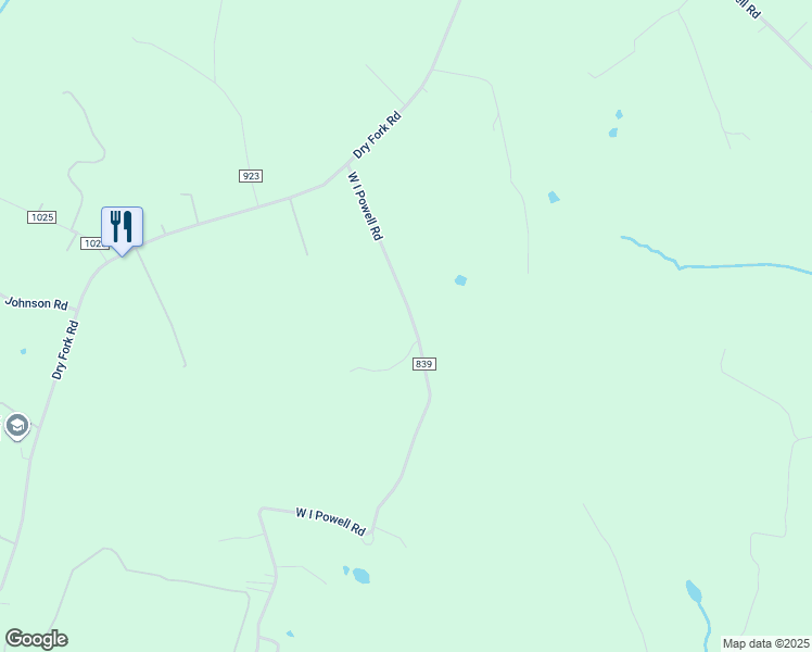 map of restaurants, bars, coffee shops, grocery stores, and more near 476 West I Powell Road in Dry Fork