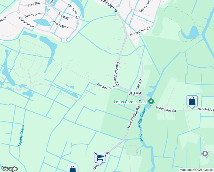 map of restaurants, bars, coffee shops, grocery stores, and more near 1516 Flanagans Lane in Virginia Beach