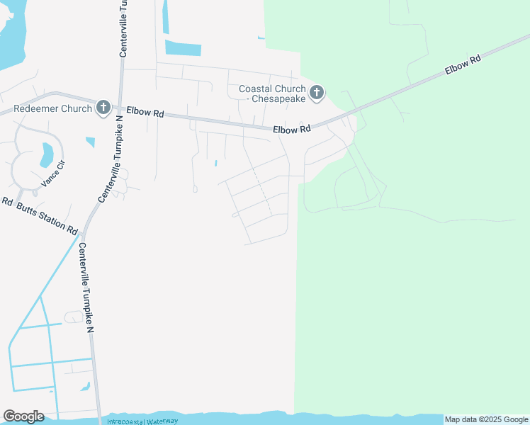 map of restaurants, bars, coffee shops, grocery stores, and more near 1820 Sapphire Road in Chesapeake