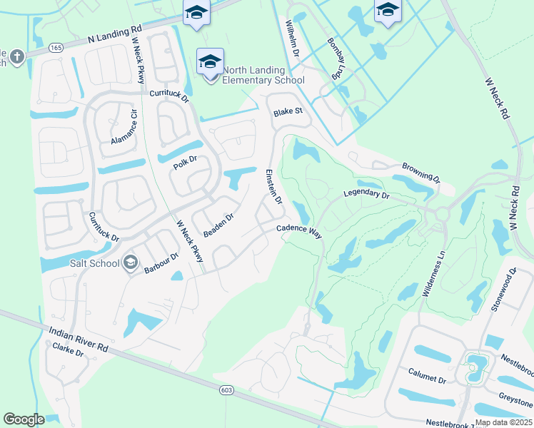 map of restaurants, bars, coffee shops, grocery stores, and more near 2709 Bach Lane in Virginia Beach