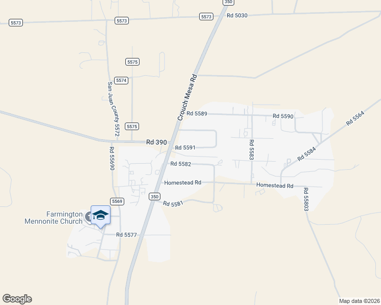 map of restaurants, bars, coffee shops, grocery stores, and more near 28 Road 5582 in Farmington