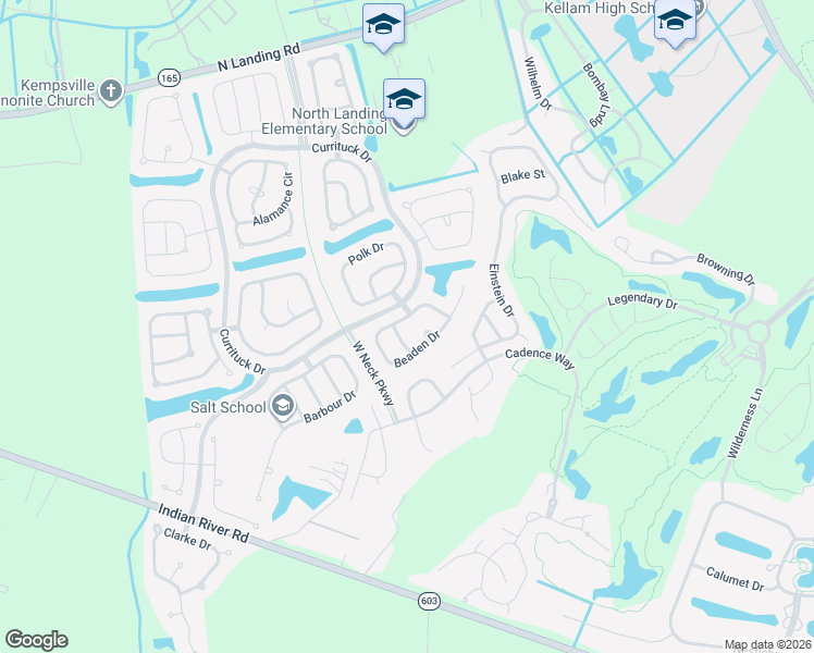 map of restaurants, bars, coffee shops, grocery stores, and more near 3061 Beaden Drive in Virginia Beach