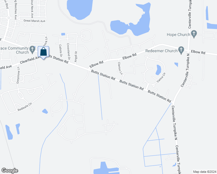 map of restaurants, bars, coffee shops, grocery stores, and more near 530 Cristfield Road in Chesapeake