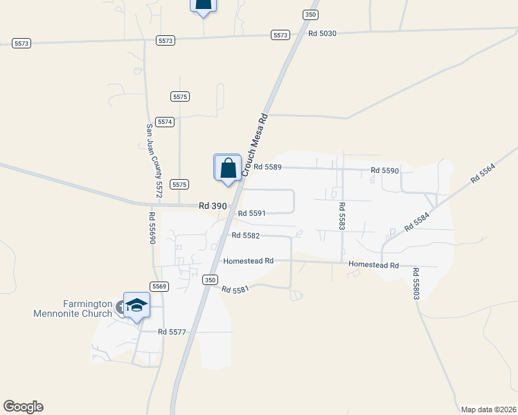 map of restaurants, bars, coffee shops, grocery stores, and more near 4 Road 5591 in Farmington