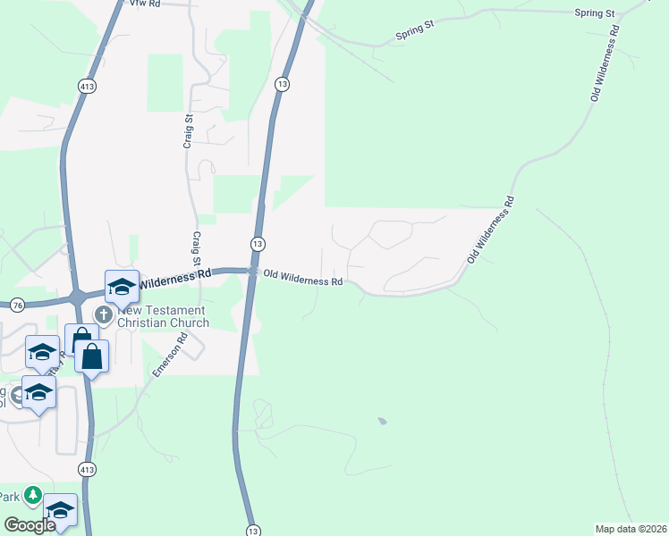 map of restaurants, bars, coffee shops, grocery stores, and more near 244 Three Pines Circle in Reeds Spring