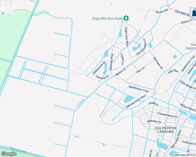 map of restaurants, bars, coffee shops, grocery stores, and more near 3623 Garland Drive in Chesapeake