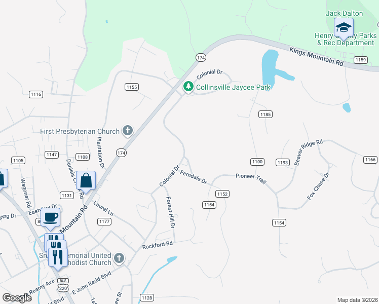 map of restaurants, bars, coffee shops, grocery stores, and more near 24-106 Kennedy Way in Collinsville