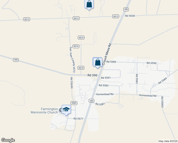 map of restaurants, bars, coffee shops, grocery stores, and more near 64-71 Road 5575 in Farmington
