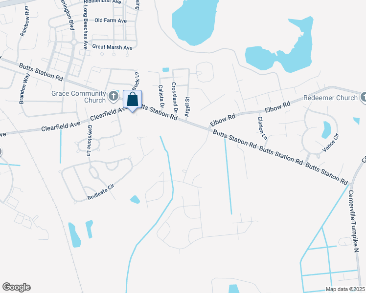 map of restaurants, bars, coffee shops, grocery stores, and more near 508 Spanish Moss Drive in Chesapeake