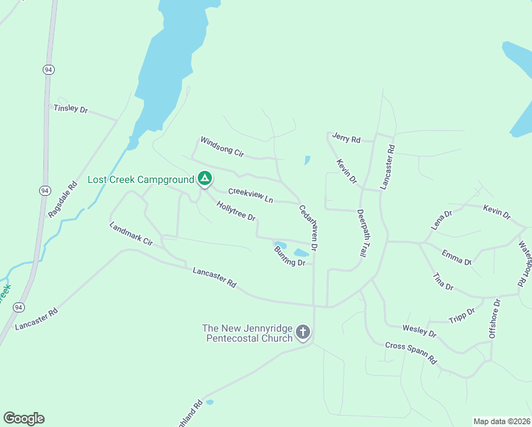 map of restaurants, bars, coffee shops, grocery stores, and more near Hollytree Drive in Murray