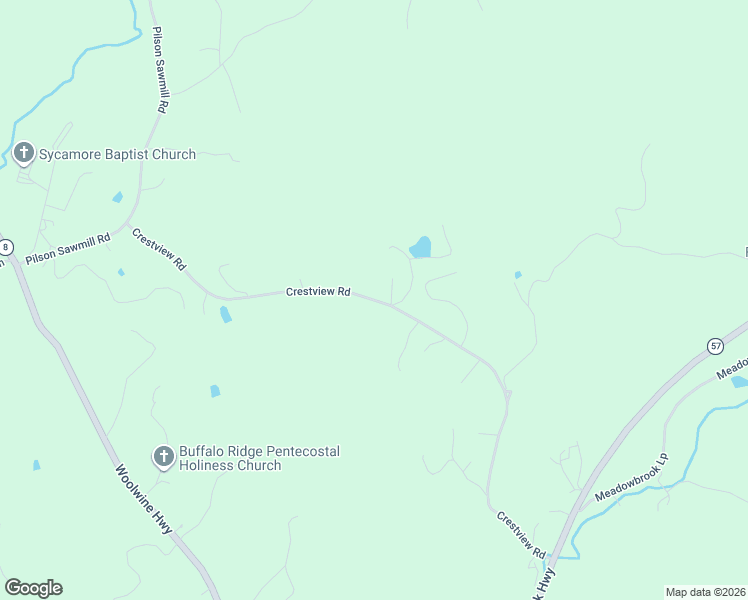 map of restaurants, bars, coffee shops, grocery stores, and more near Crestview Road in Patrick County