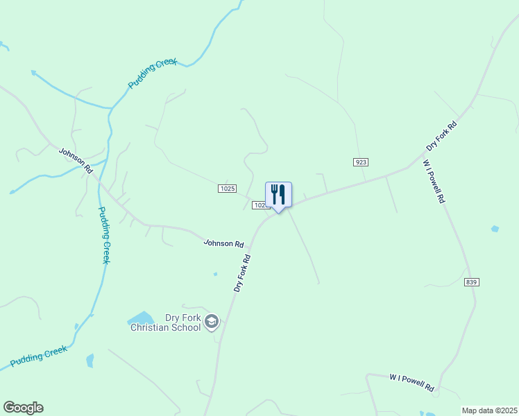 map of restaurants, bars, coffee shops, grocery stores, and more near 141 Stowe Lane in Dry Fork