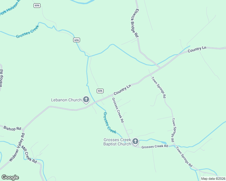 map of restaurants, bars, coffee shops, grocery stores, and more near 927 Country Lane in Chilhowie