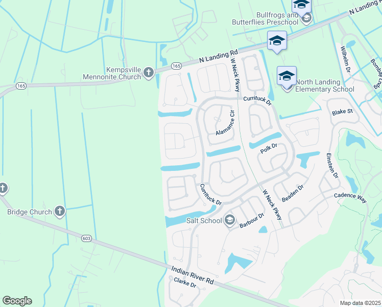map of restaurants, bars, coffee shops, grocery stores, and more near 2629 Alameda Drive in Virginia Beach