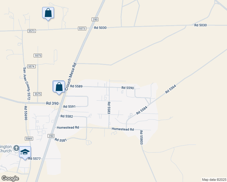 map of restaurants, bars, coffee shops, grocery stores, and more near 3 Road 5590 in Farmington