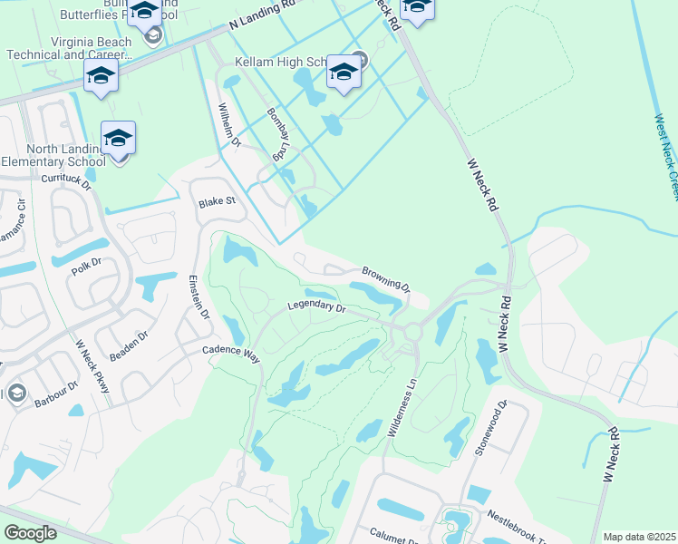 map of restaurants, bars, coffee shops, grocery stores, and more near 2708 Sonnet Lane in Virginia Beach