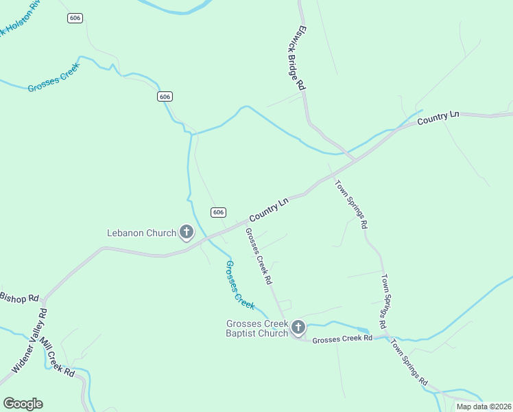 map of restaurants, bars, coffee shops, grocery stores, and more near 927 Country Lane in Chilhowie