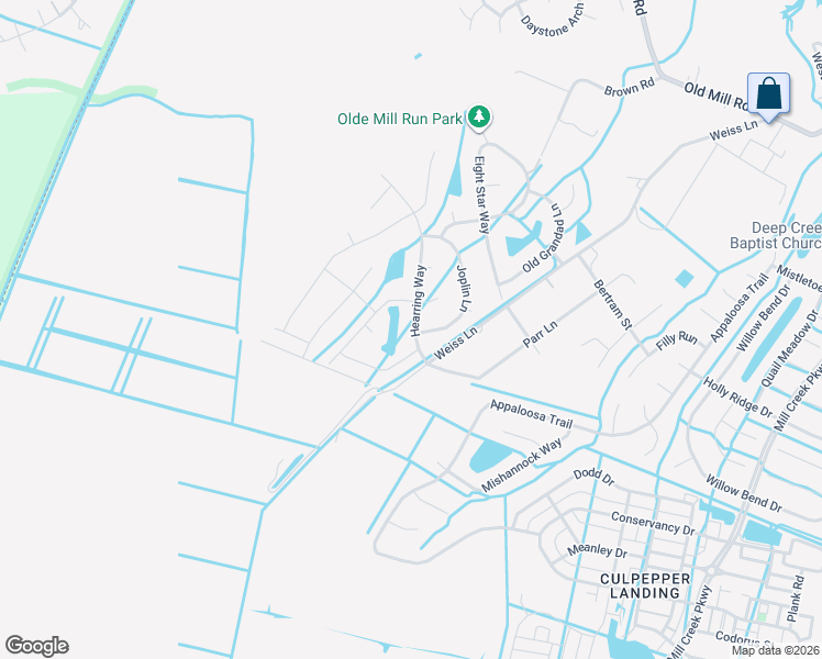 map of restaurants, bars, coffee shops, grocery stores, and more near 3204 Joplin Lane in Chesapeake