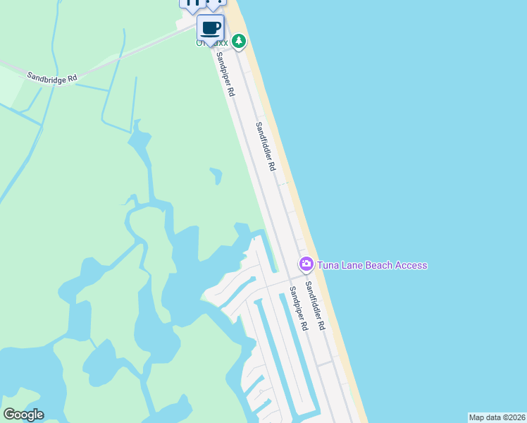 map of restaurants, bars, coffee shops, grocery stores, and more near 2745 Sandpiper Road in Virginia Beach