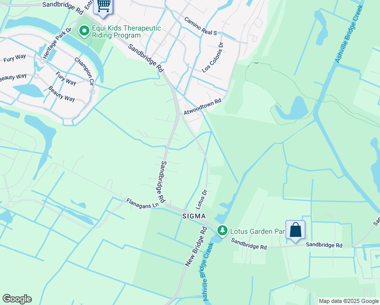 map of restaurants, bars, coffee shops, grocery stores, and more near 1493 Lotus Drive in Virginia Beach