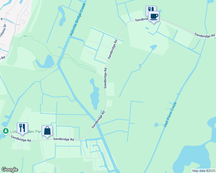 map of restaurants, bars, coffee shops, grocery stores, and more near 865 Sandbridge Road in Virginia Beach