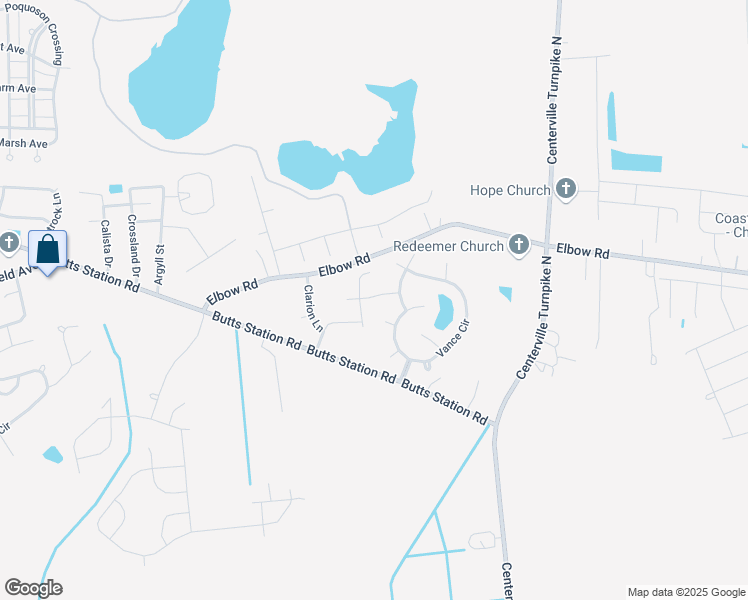 map of restaurants, bars, coffee shops, grocery stores, and more near 1311 Mcrowland Lane in Chesapeake