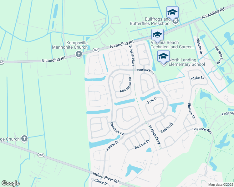 map of restaurants, bars, coffee shops, grocery stores, and more near 3188 Amador Drive in Virginia Beach