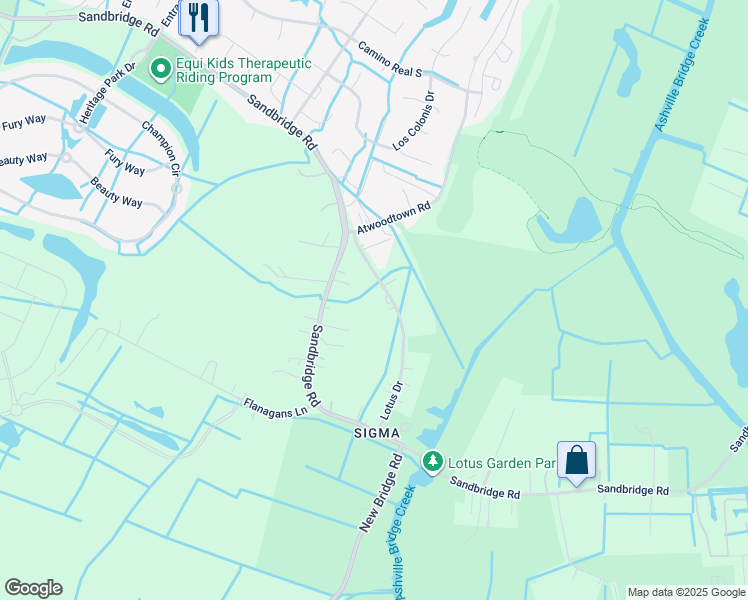 map of restaurants, bars, coffee shops, grocery stores, and more near 1493 Lotus Drive in Virginia Beach
