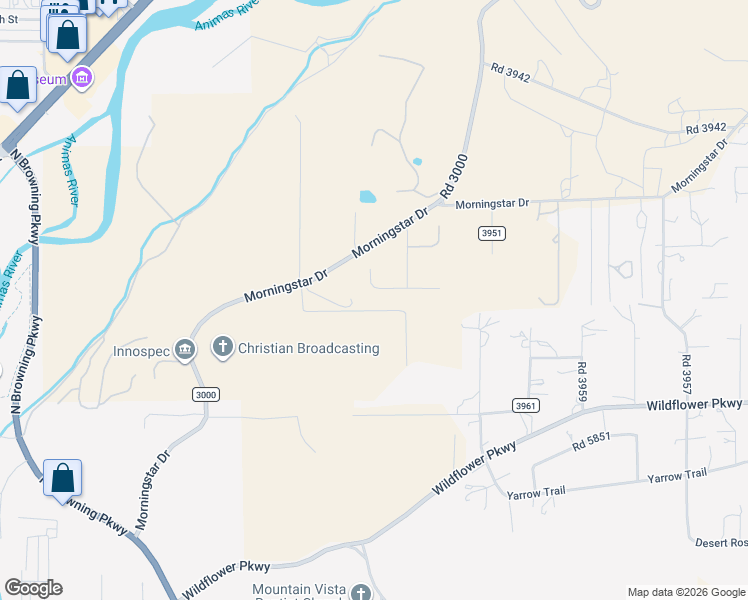 map of restaurants, bars, coffee shops, grocery stores, and more near 4450 Elk Ridge Court in Farmington