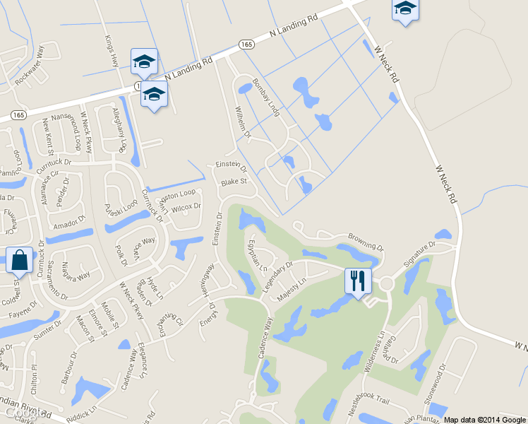 map of restaurants, bars, coffee shops, grocery stores, and more near 2721 Longworth Court in Virginia Beach