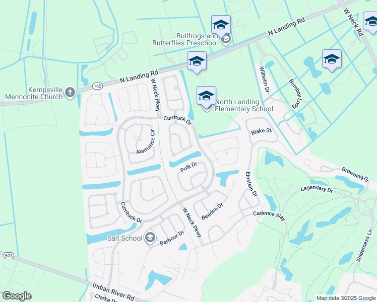 map of restaurants, bars, coffee shops, grocery stores, and more near 2664 Pulaski Loop in Virginia Beach