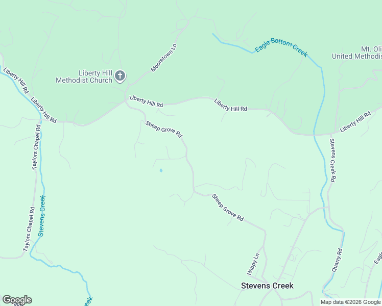 map of restaurants, bars, coffee shops, grocery stores, and more near Sheep Grove Road in Fries