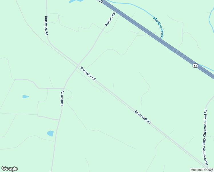 map of restaurants, bars, coffee shops, grocery stores, and more near 4583 Brunswick Road in Emporia
