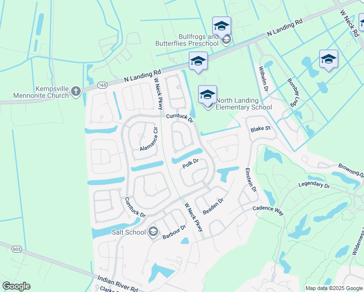 map of restaurants, bars, coffee shops, grocery stores, and more near 2677 Pulaski Loop in Virginia Beach