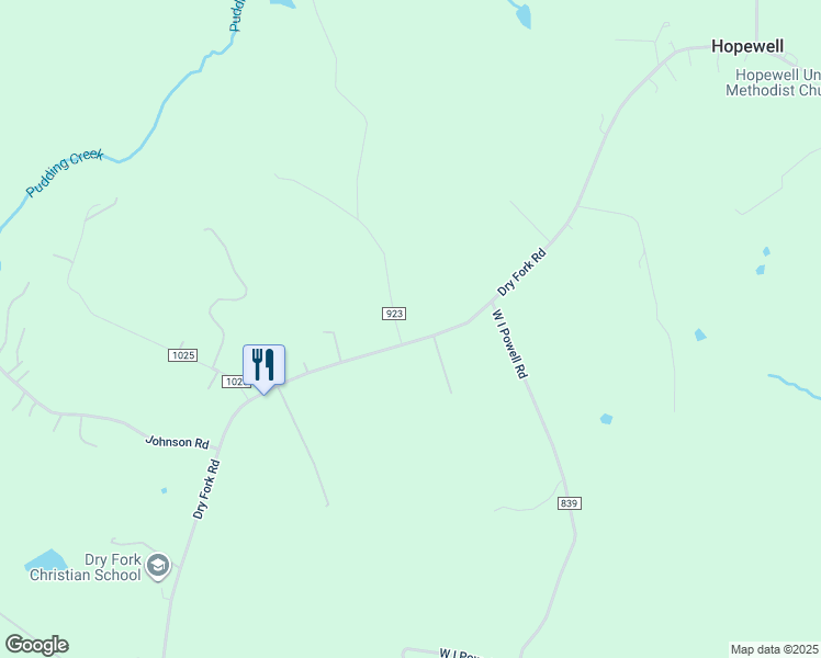 map of restaurants, bars, coffee shops, grocery stores, and more near 6008 Dry Fork Road in Dry Fork