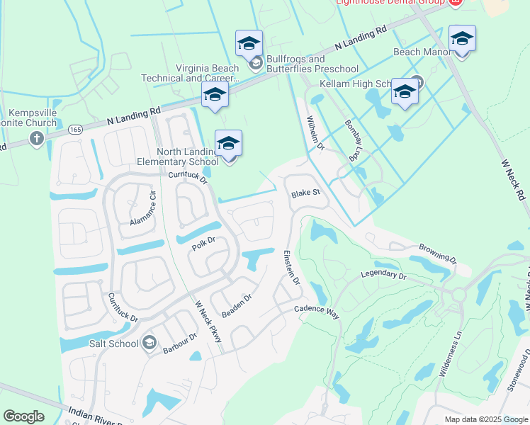 map of restaurants, bars, coffee shops, grocery stores, and more near 2904 Wilcox Drive in Virginia Beach