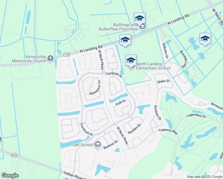 map of restaurants, bars, coffee shops, grocery stores, and more near 2713 Pulaski Loop in Virginia Beach